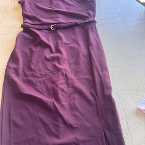 Express One Shoulder Dress in Rich Purple